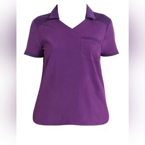 Nwt Womens Scrub Top In Purple #24